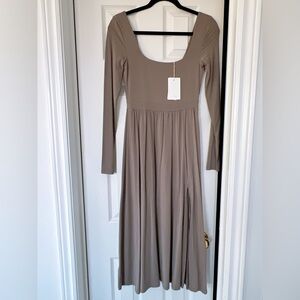 Aritzia wilfred dress taupe